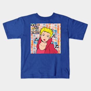 The Beat On The Street - Pop Art Ave - Music Website Kids T-Shirt